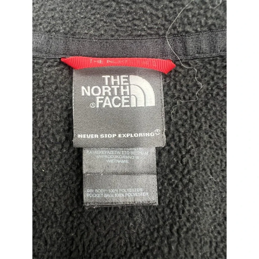 The North Face Men's Full-Zip Fleece Jacket Black Size Large Outdoor Layer